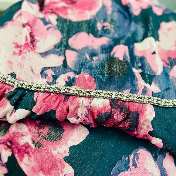 Purple Floral Gown - Picture 5 of 6